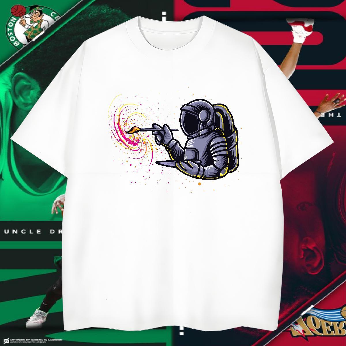 Mens T Shirts 230g Pure Cotton universe Sport Short Sleeve Soft Customized Print Men Tees Classic Casual Cool Design Tees Shirts