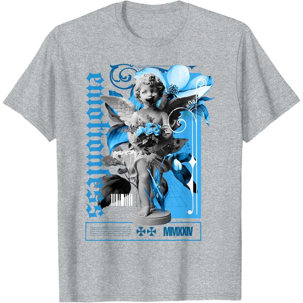 Mens T shirt Emotionless Powder Blue 9s Matching Tee For Men Women T-Shirt shirts tshirt graphic tee Casual tops summer clothes Short sleeve