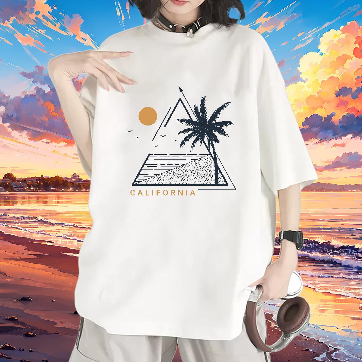 Free Shipping T Shirt For Woman Breathable Crew Neck Tshirt for Man Woman Black Oversized tree Daily Outfit 230g 100% Cotton Fashion Casual Top Tees