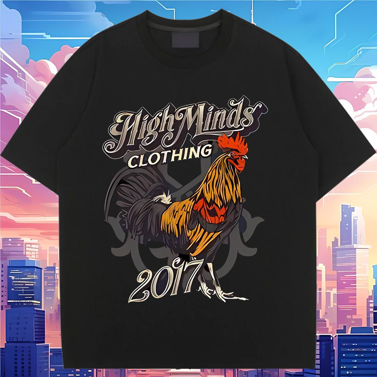 Lady Womens T Shirts Round Neck Short Sleeve Women Tees DIY Logo chicken Casual 230g Cotton 2024 Designer Tees Shirts