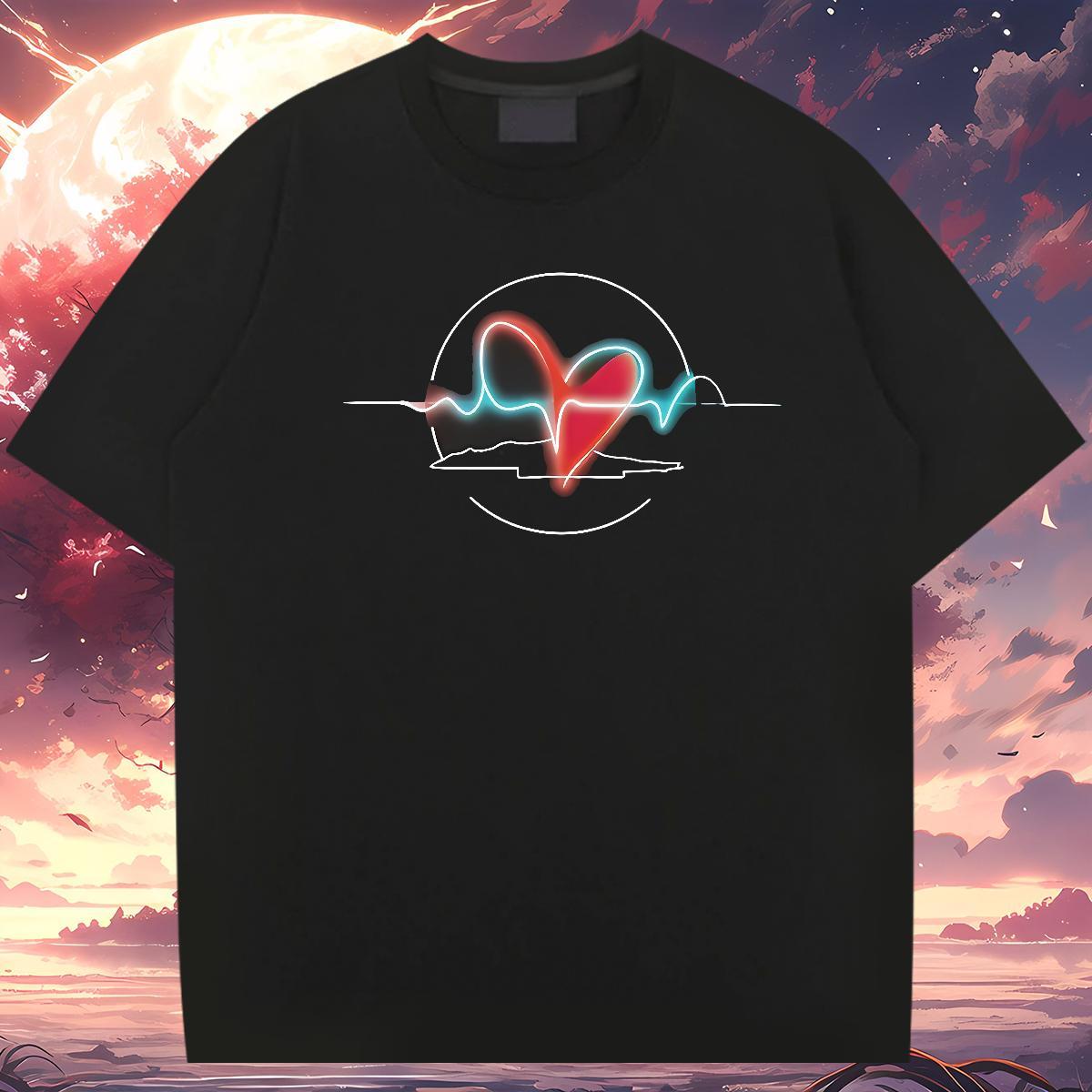 T Shirts Men 230g Cotton Painting Street wear Hip Hop Breathable Soft Custom Anime Tshirts New Arrival Wholesale Clothes