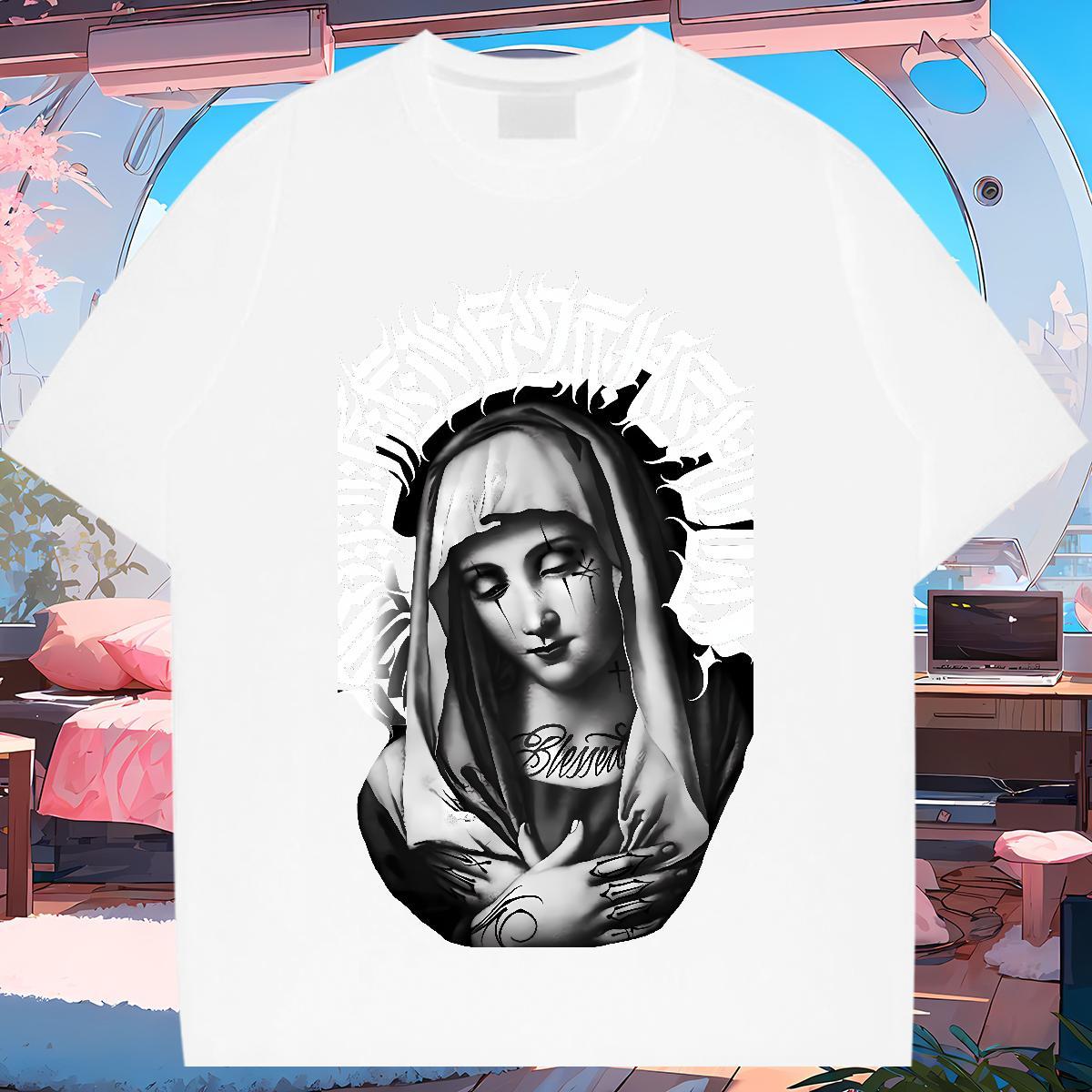 Mens T Shirts 230g Cotton nun Beach Breathable Short Sleeve Oversized 3XL 4XL Tshirts Fashion Unisex Tees