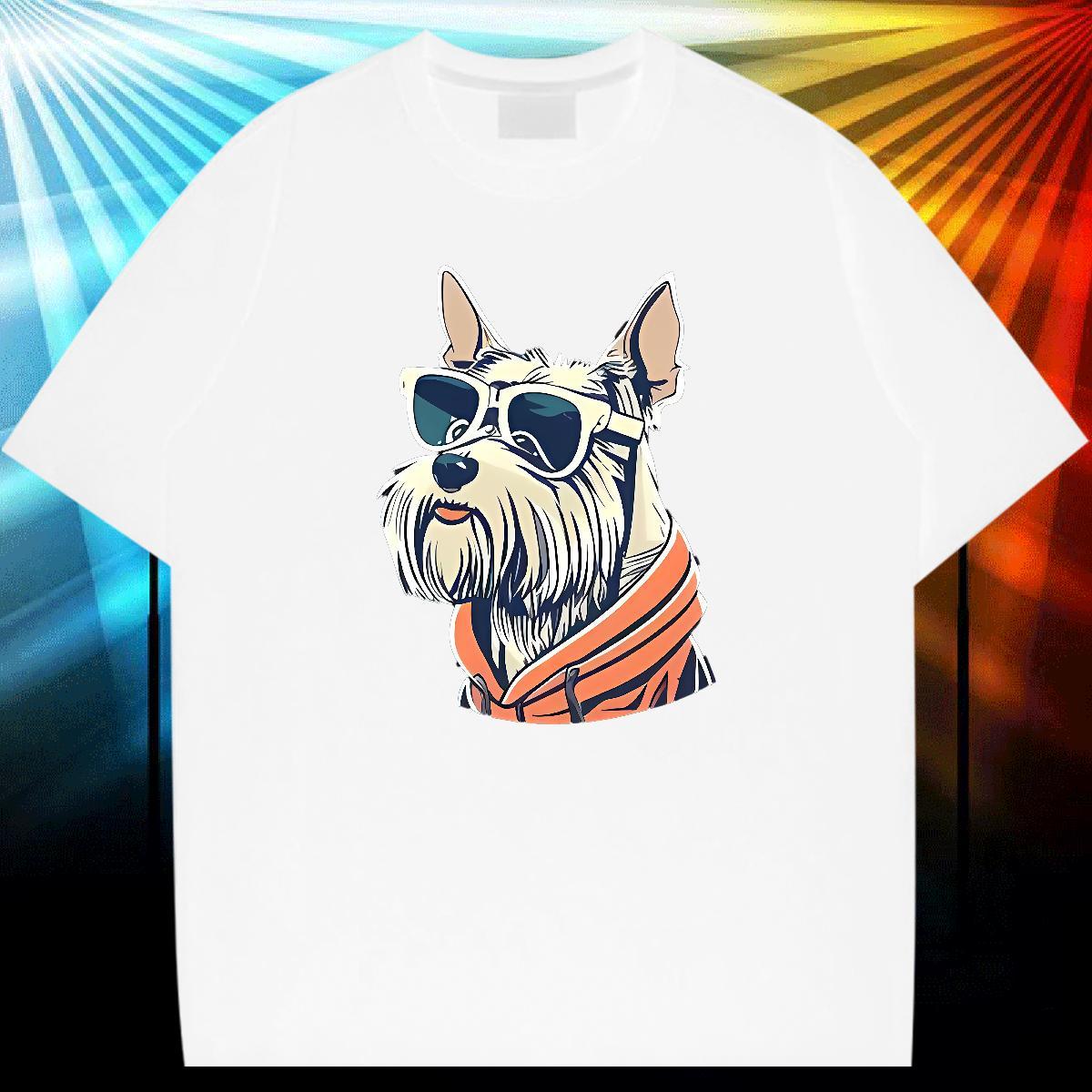 Fashion New Men T Shirts 100% Cotton 230g dog Sport Tops Shirt Crew Neck Breathable Cool Couples T Shirts Custom Printed