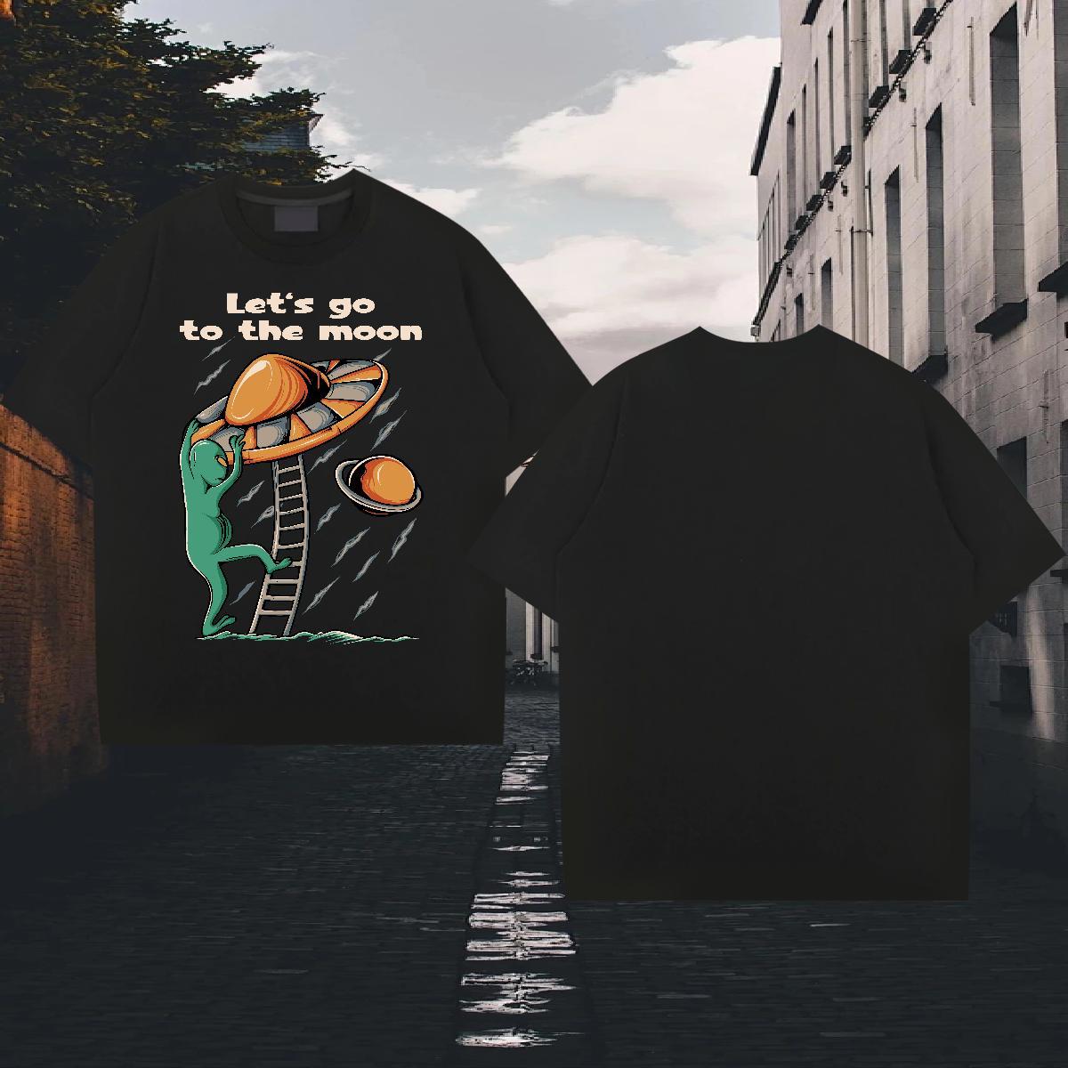 Cool Design Men Tshirts 100% Cotton 230g Street wear Hip Hop ET Custom Anime O-Neck Short Sleeve 2024 DIY T Shirts Men Tops