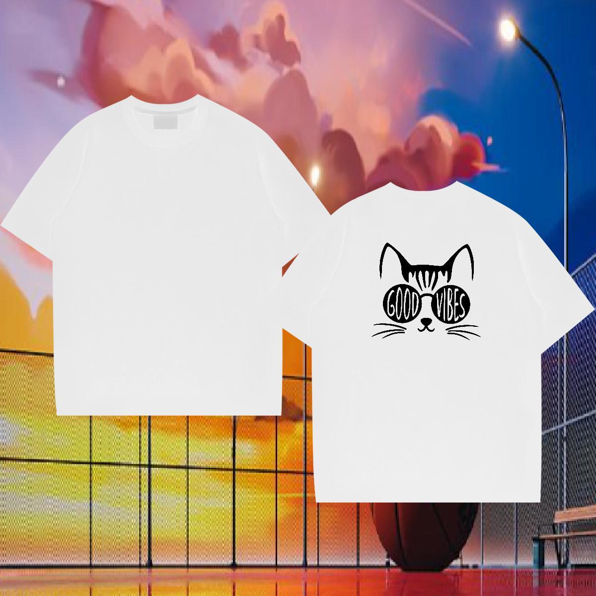 Fashion Design T Shirts Men 230g 100% Cotton cute Daily Wear Clothes Crew Neck Breathable Designer Men Tees Customized Print