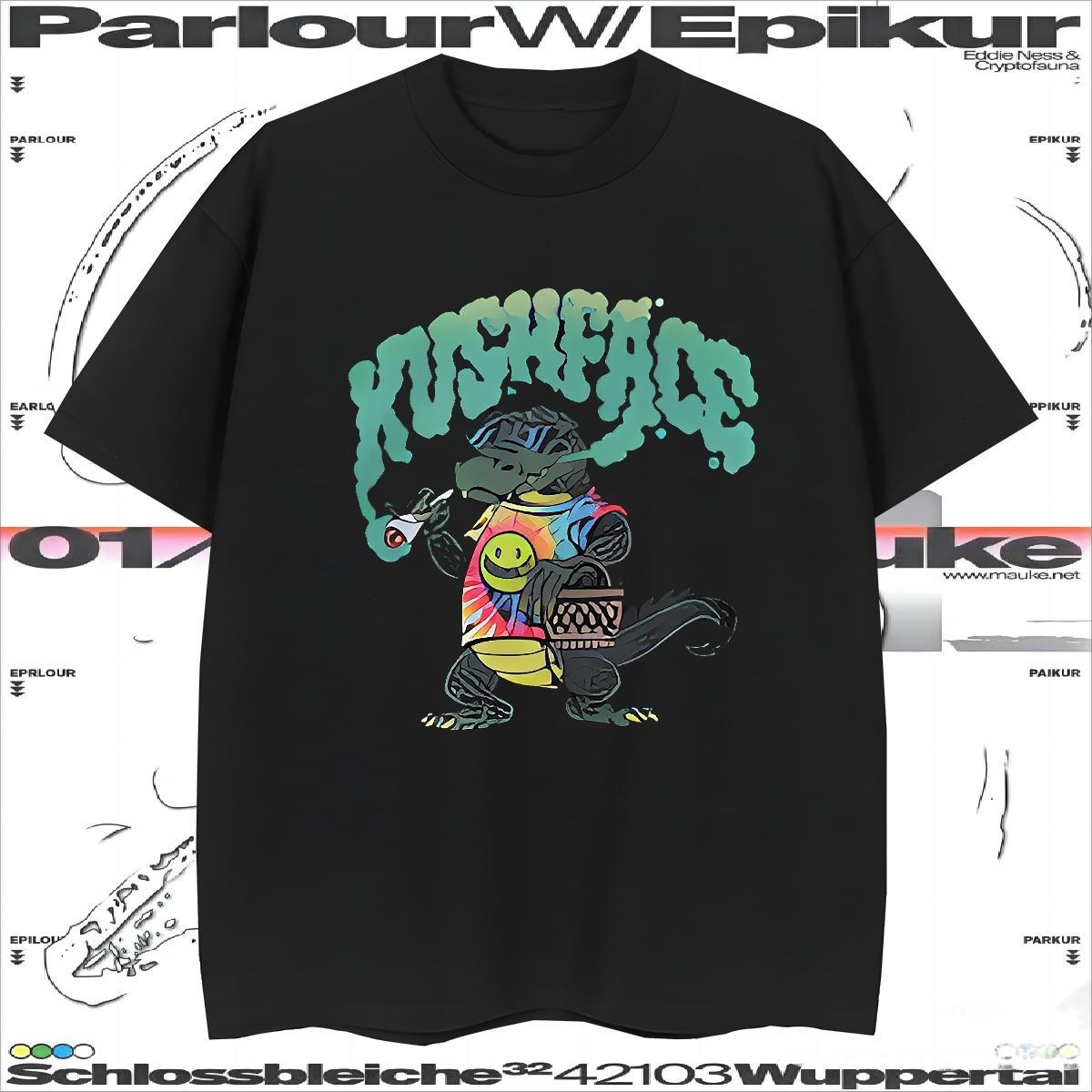 Mens T Shirts 230g Cotton dinosaur Anime Printing Street Breathable Short Sleeve Oversized Men Tshirts New Designer Loose Tops