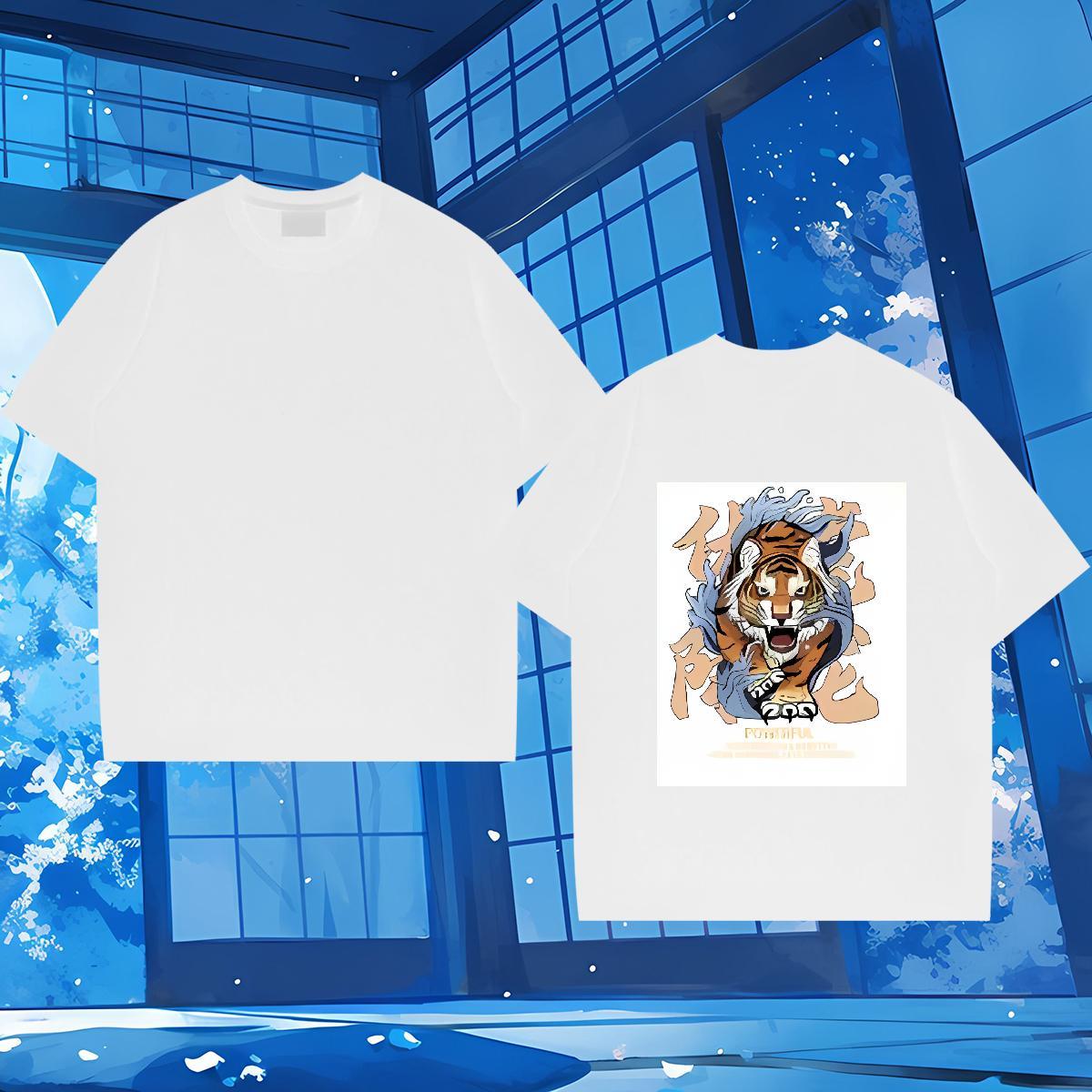 Designer T-Shirts for Men 230g Cotton Sport Tops Pure Cotton Unisex Tshirts Oversized