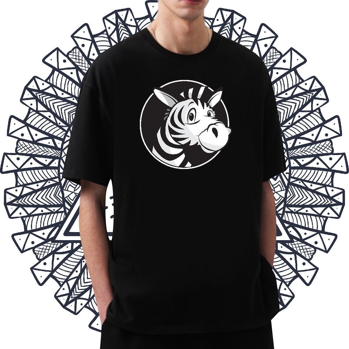 Loose Men Tshirts 230g Pure Cotton Hip Hop horse Custom Printing Breathable Short Sleeve New Designer Men T Shirts Tees Shirts