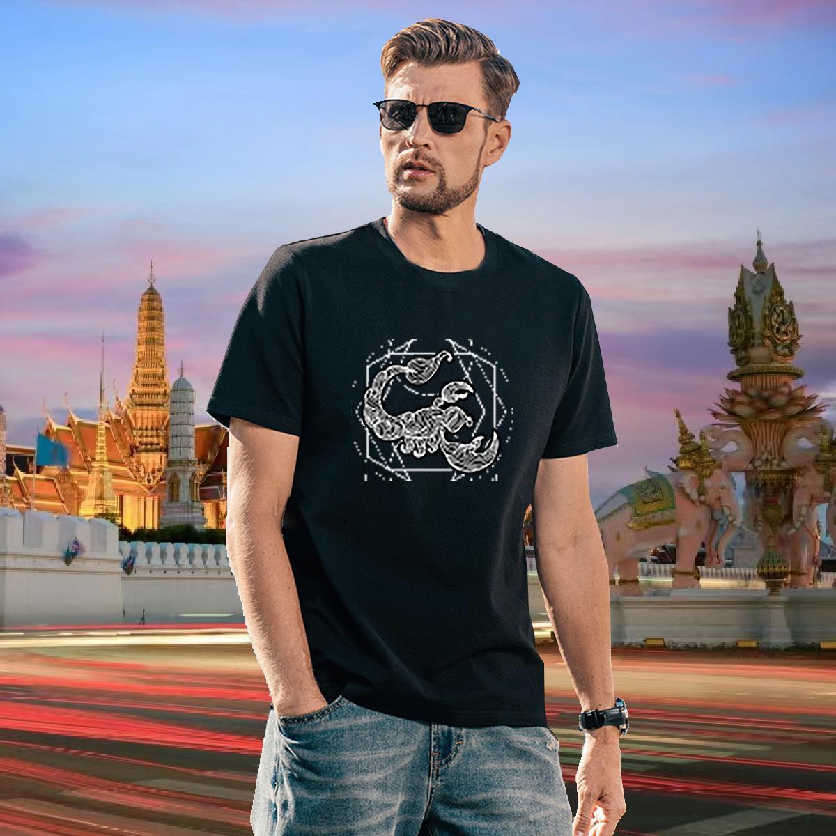 Men T Shirts 100% Cotton 230g icon Street Short Sleeve Soft White Plus Size Tshirts Designer Brand Tops Shirt