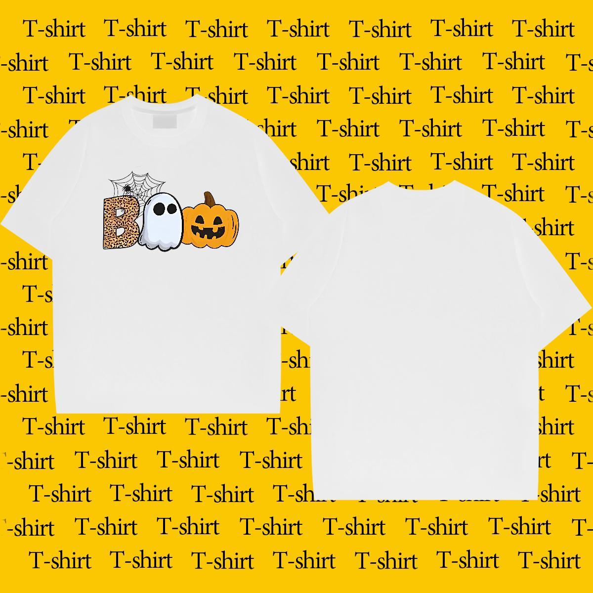 Fashion T Shirt For Man 230g Cotton pumpkin Home Outdoor Tops Breathable Short Sleeve TOP Quality Men Tops Tees DIY