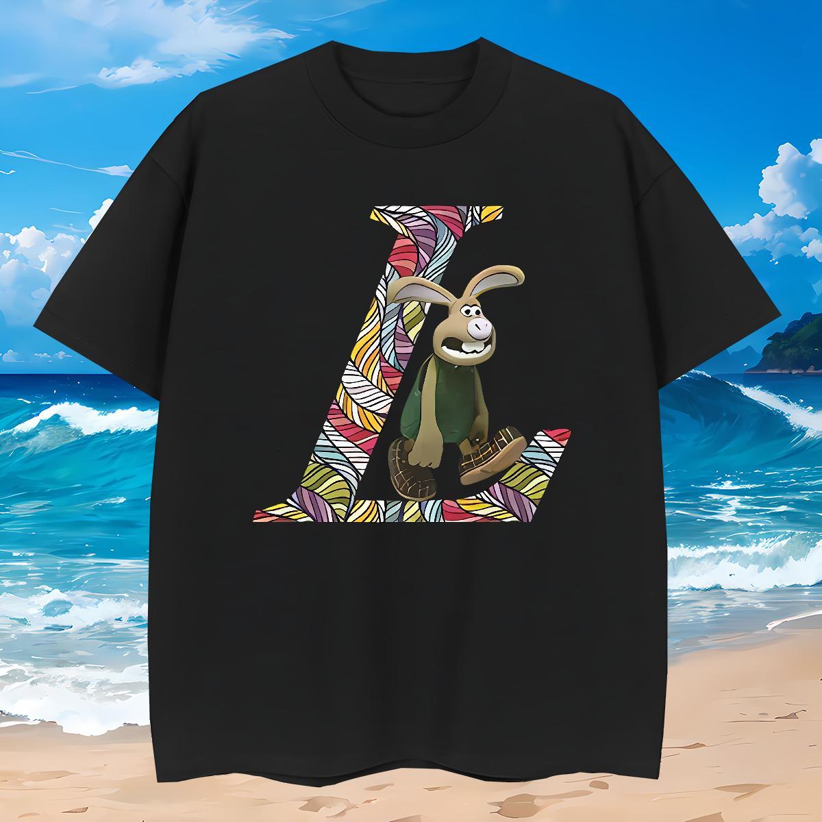 Designer T Shirts Men 230g Pure Cotton rabbit Sports Casual Polos Breathable Short Sleeve Brand Tshirt for Man Woman DIY Printed