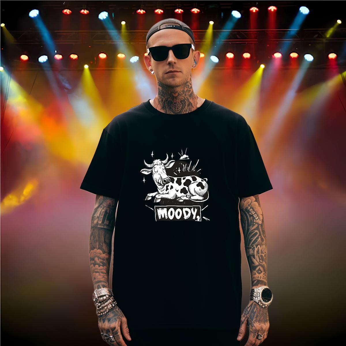 T shirt 230g Pure Cotton cow Daily Outfit Round Neck Short Sleeve Custom Printed Tshirt for Man Woman Stylist Unisex Tees