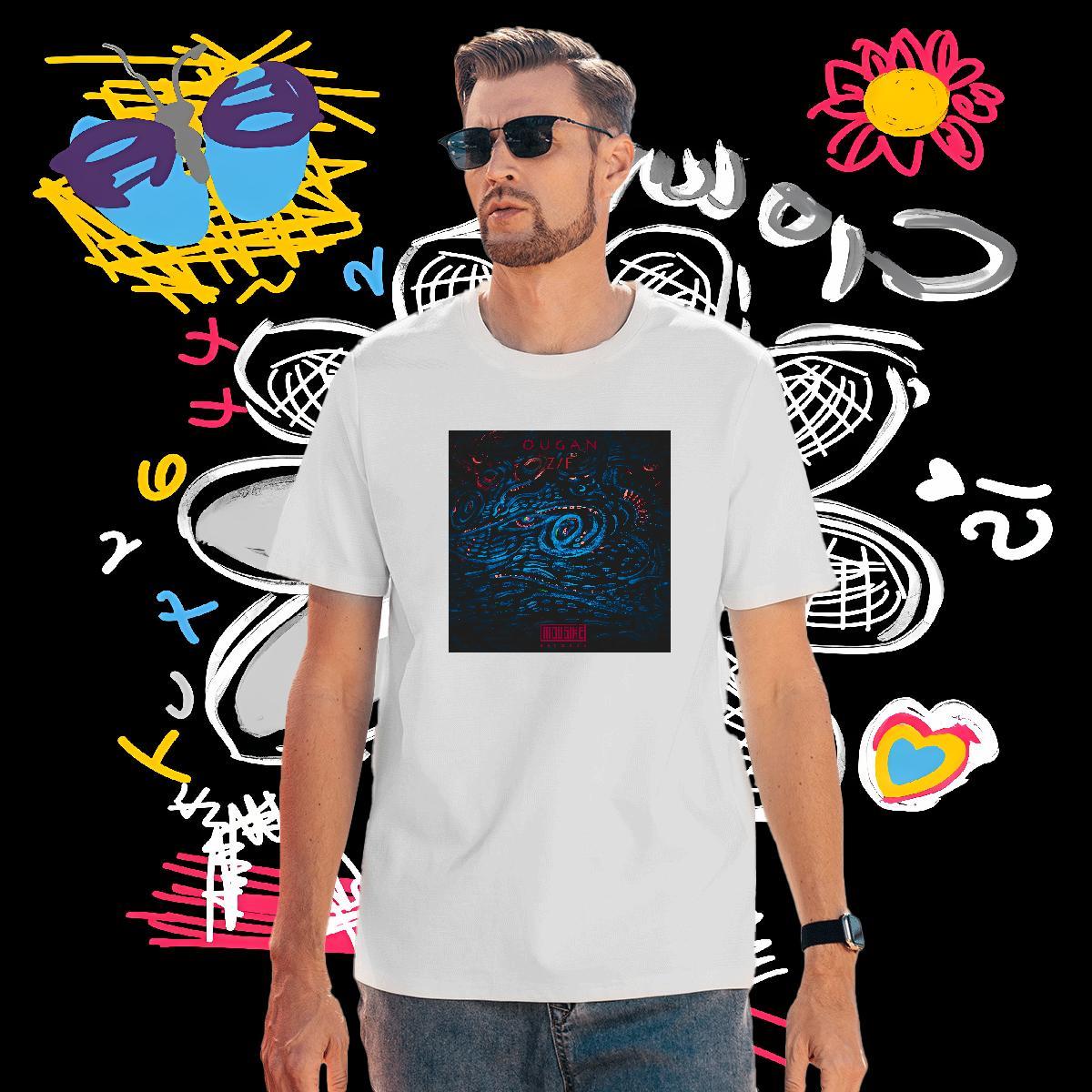 2024 DIY Men T Shirts 230g 100% Cotton snake Hip Hop Street Tee Shirt Breathable Crew Neck Classic Men Tshirts Customized