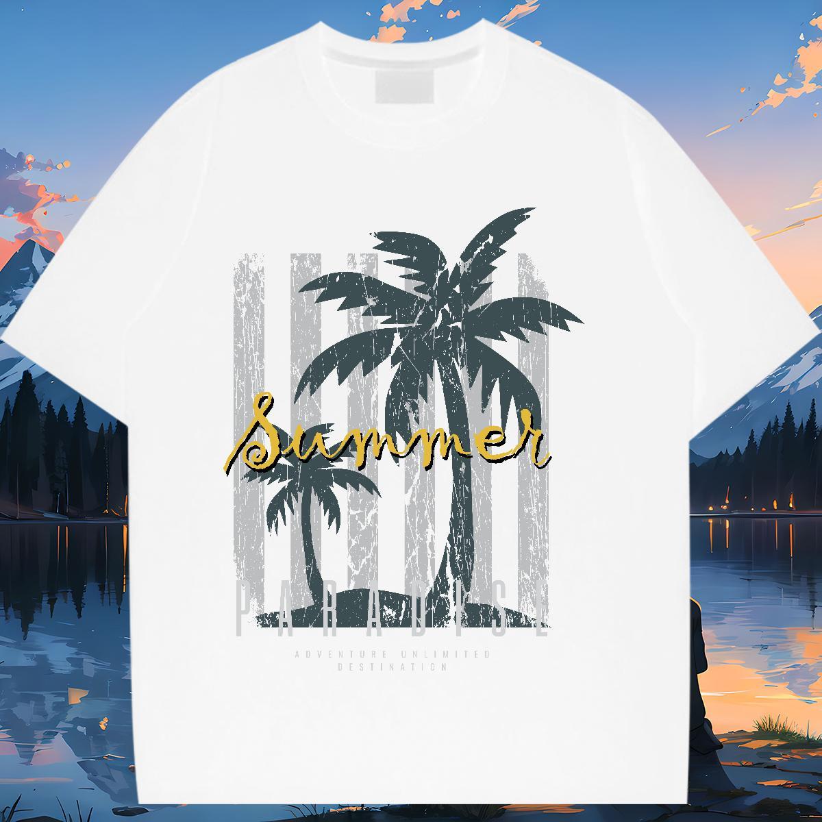 Designer Nice T shirt Breathable Short Sleeve Women Tshirts Oversized L-4XL tree Spring Summer 100% Cotton 230g Custom Tops Tees