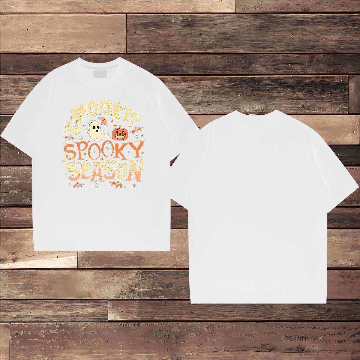 Fashion Design Mens T Shirts 100% Cotton 230g halloween Sports Casual Tee Shirt Breathable Short Sleeve Classic Tshirt for Man Woman White Plus Size