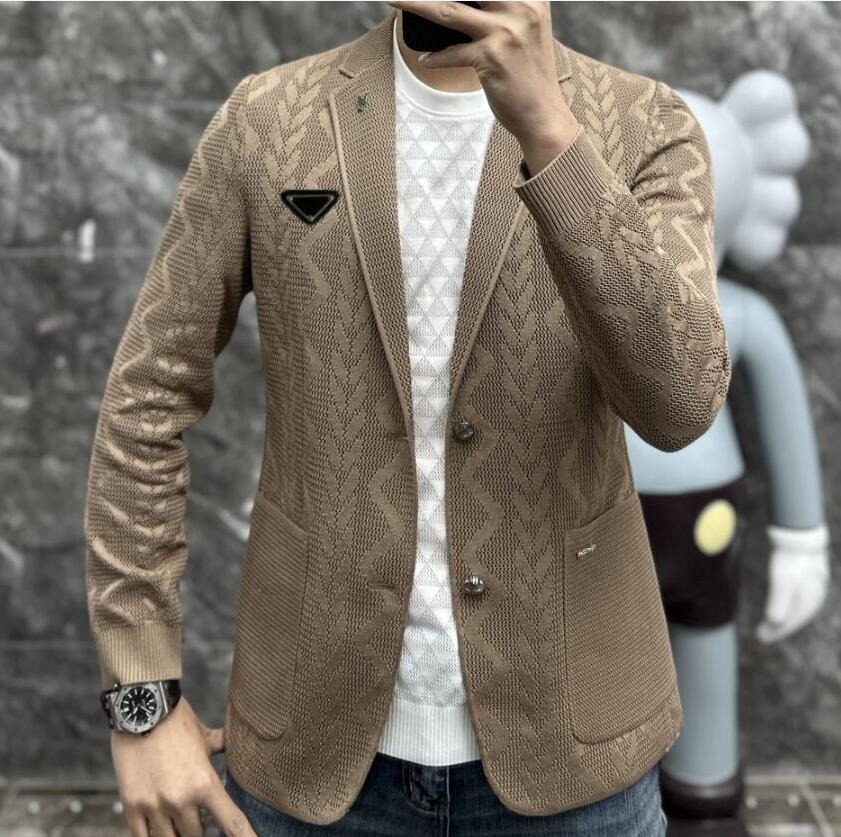 Men's sweater round neck long sleeve men's fashion designer sweater letter printing autumn and winter clothes slim fashion sweater