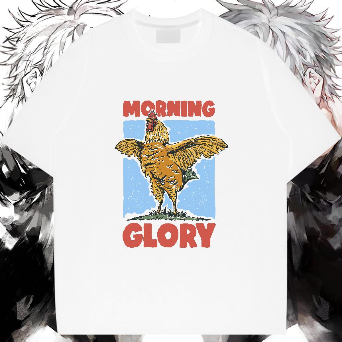 Female T shirt Comfortable Woman Tshirt DIY Anime chicken Daily Wear 100% Cotton 230g 2024 DIY Tops