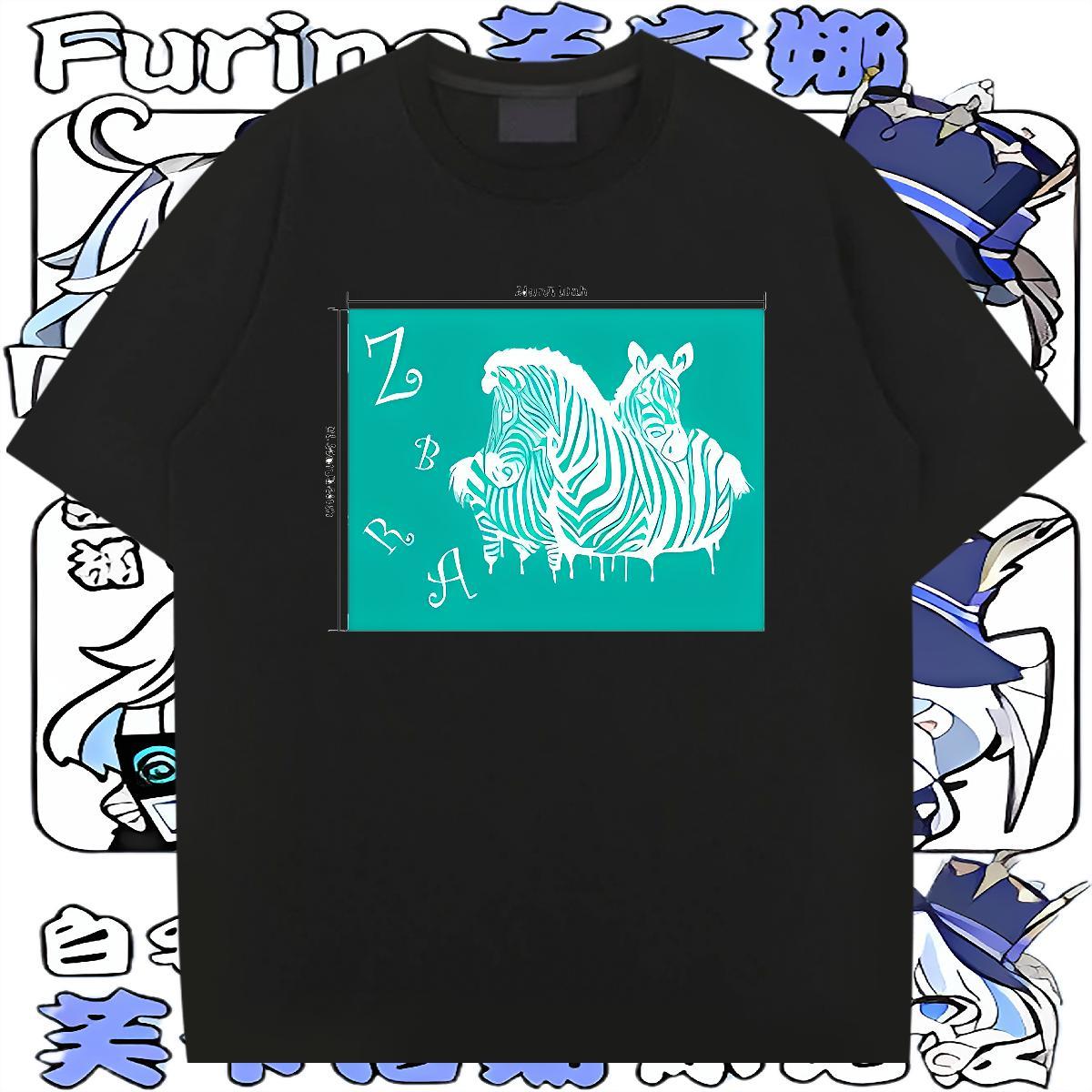 Custom T-Shirts for Men 230g Pure Cotton horse Street Casual Tops Tees Round Neck Short Sleeve Unisex Mens Tshirts Customized