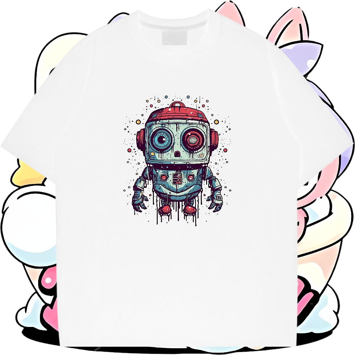 Loose Tshirts 100% Cotton 230g Hip Hop Street ET Graphic Short Sleeve Soft New Arrival Mens T Shirts Tee Shirt