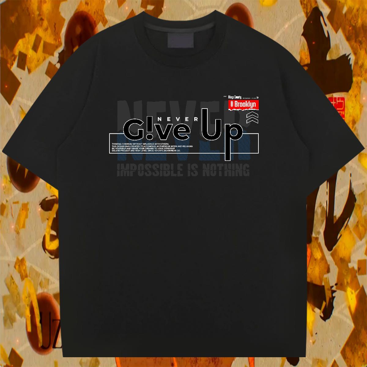 Brand Men Clothes T-Shirt 230g Cotton Casual Beach letter Anime Print Crew Neck Casual New T Shirts Men Tee Shirt