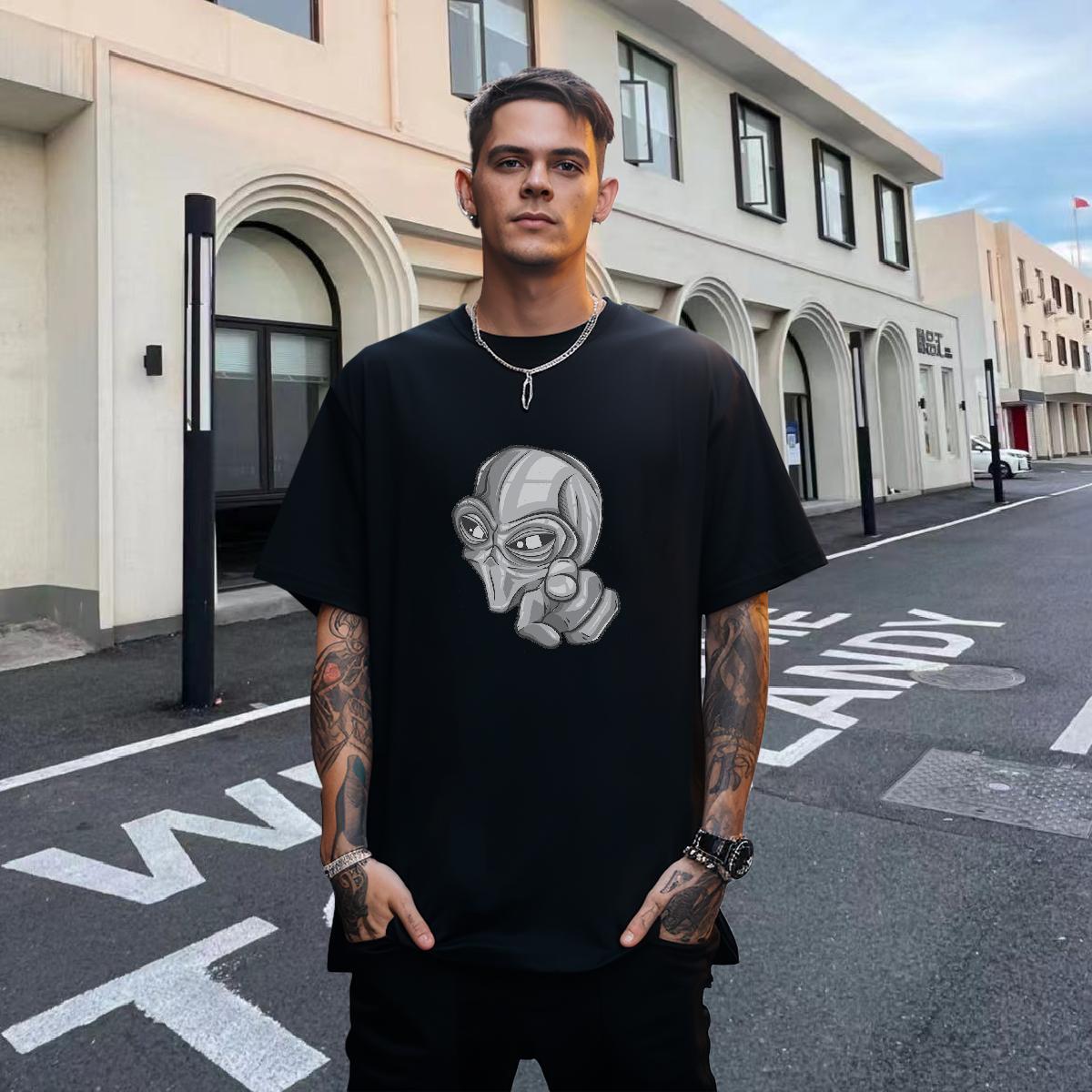 Brand Tshirt for Man Woman 230g Cotton Street ET Custom Printing O Neck Short Sleeves 2024 Mens T Shirts Tops Tees