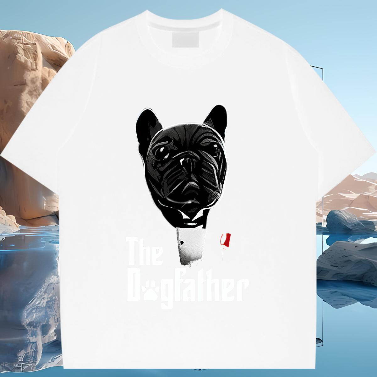 Designer T Shirts Women Breathable Crew Neck Women Tees Plus Size Cartoon dog Spring Summer 230g Cotton Custom Tshirts