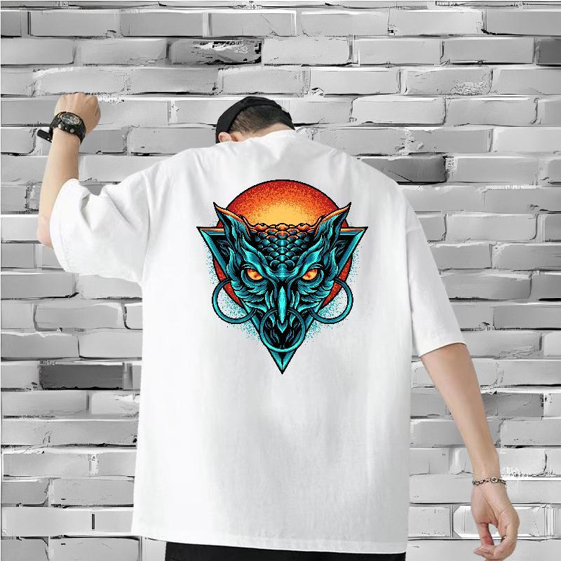 Fashion Designer Mens T Shirts 230g 100% Cotton Spring Summer Clothes Crew Neck Breathable Cool Mens Tshirts Skull