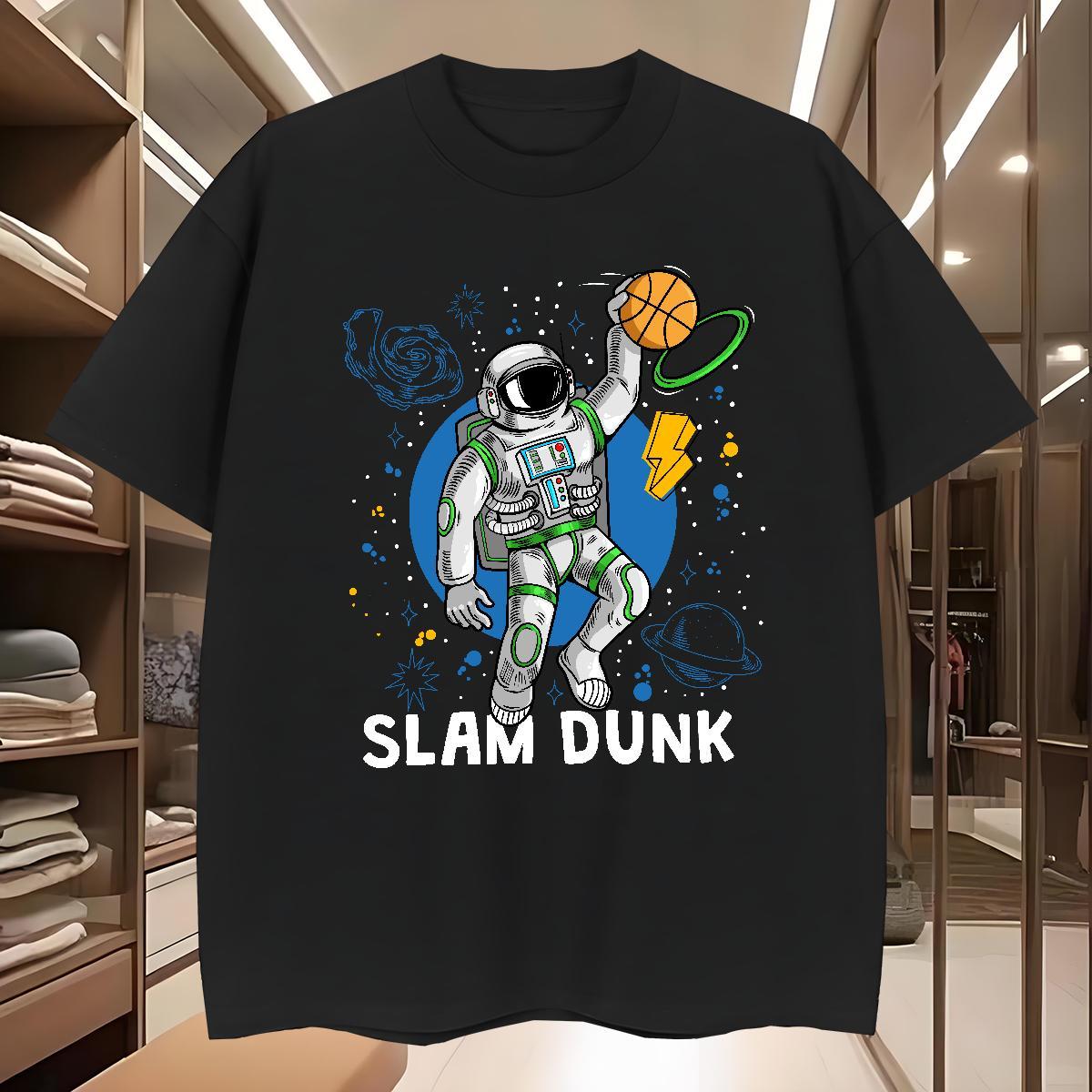 T shirt 230g Cotton universe Casual Beach Round Neck Short Sleeve DIY Anime Men Clothes T-Shirt Fashion Casual Soft Tee Shirt