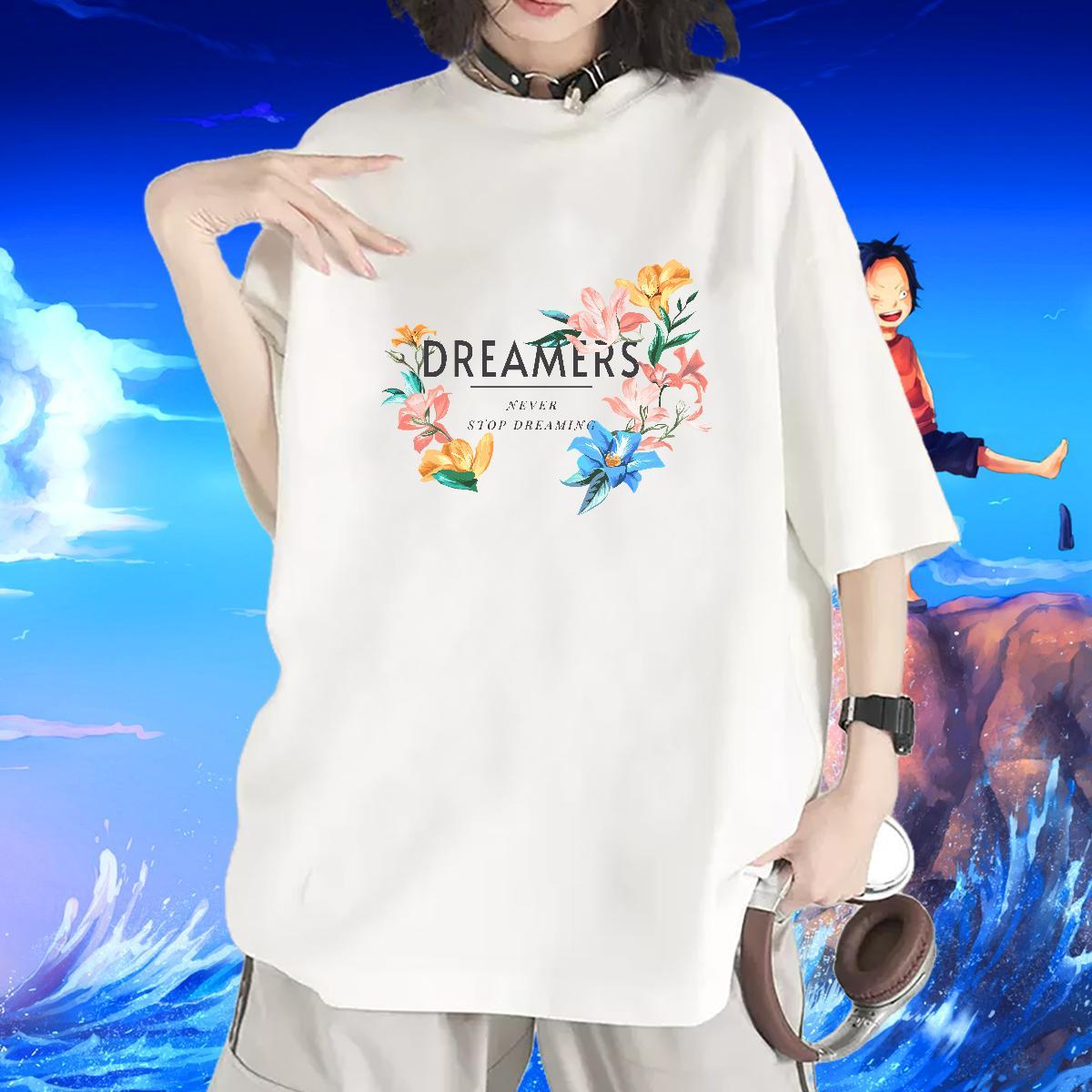 Comfortable Womens T Shirts Breathable Woman Tshirt Skull tree Hip Hop 230g Pure Cotton DIY Clothings