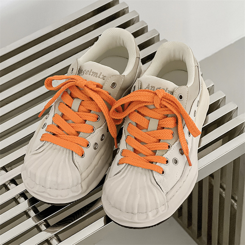 Sanyuan Kangyu Shell Head Dissolved 2024 New Men's and Women's Couple Style Korean Edition Sports Thick soled Height increasing Board Shoes