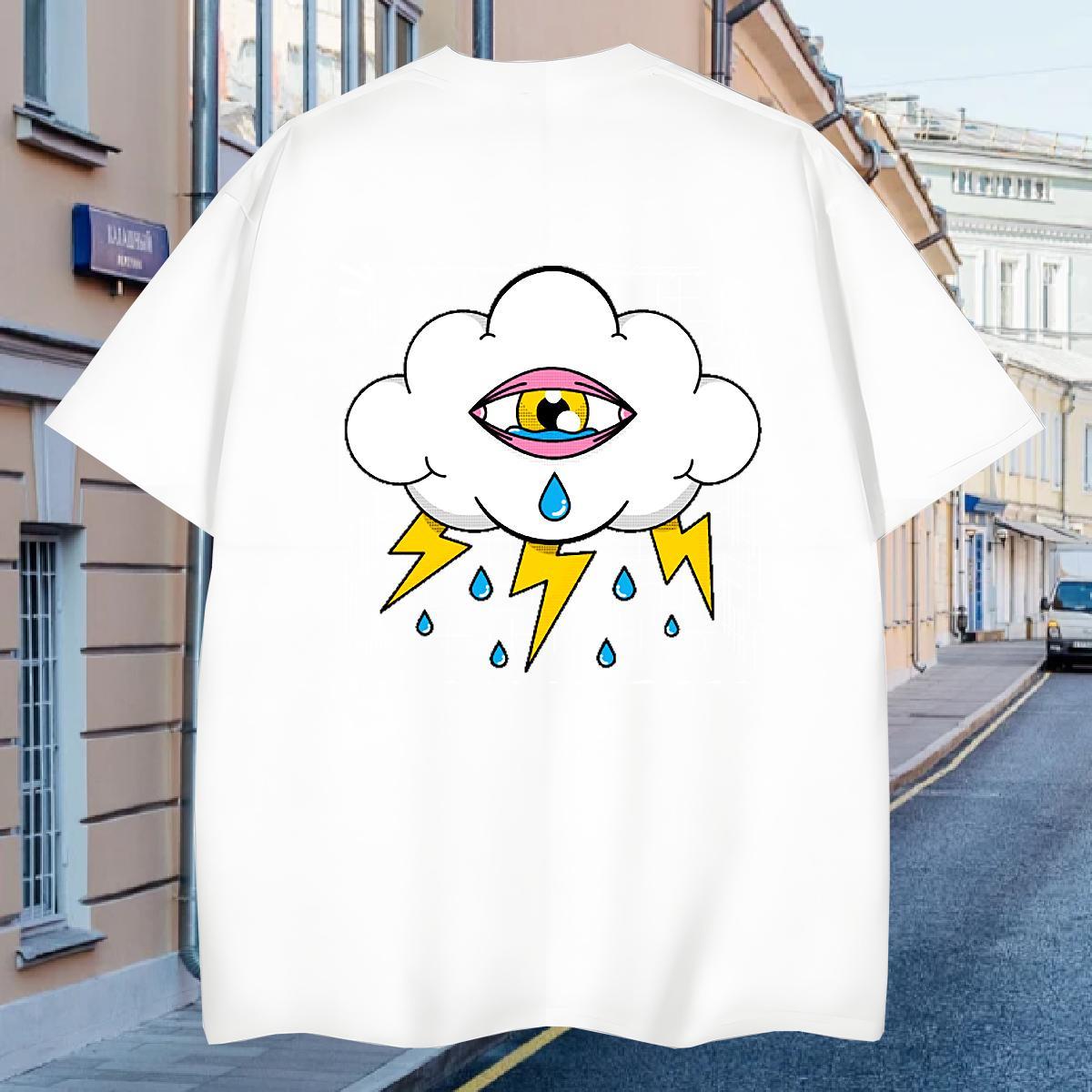 T shirt 230g Cotton eyes Daily Outfit Crew Neck Breathable Oversized 4XL Tshirt for Man Woman Designer Fashion Classic Tops