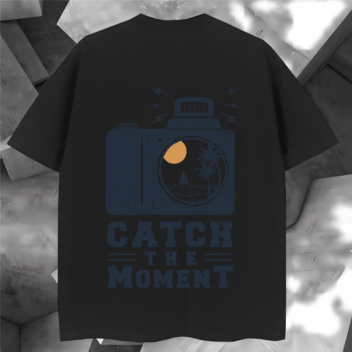 Free Shipping Man T Shirts 230g Pure Cotton tree Anime Printing Street Tops Tees Breathable Short Sleeve Brand Men Clothes T-Shirt Black Oversized