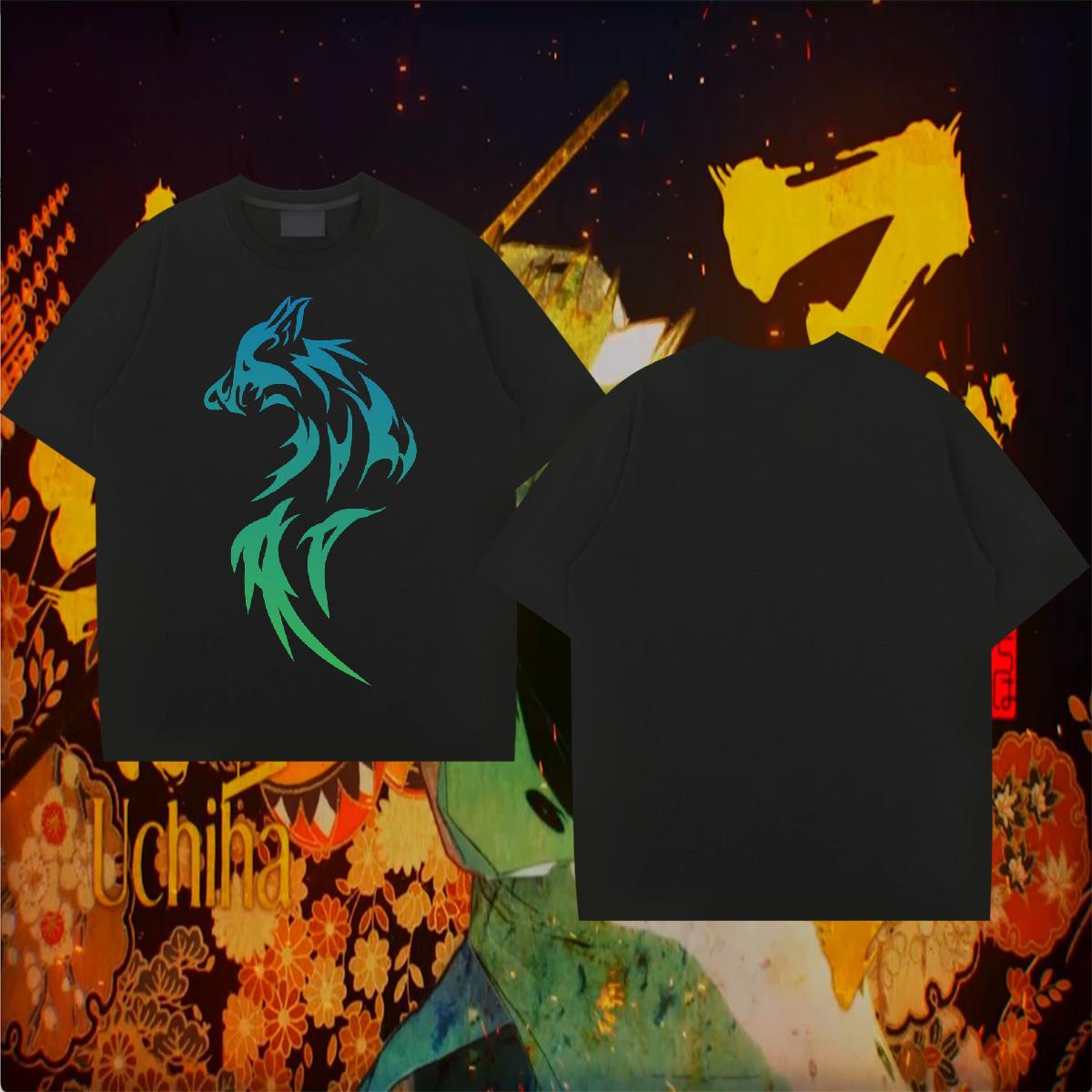 New Designer T Shirt For Man 230g Pure Cotton wolf Spring Summer Wear Short Sleeve Soft Unisex Tshirts Custom Printing