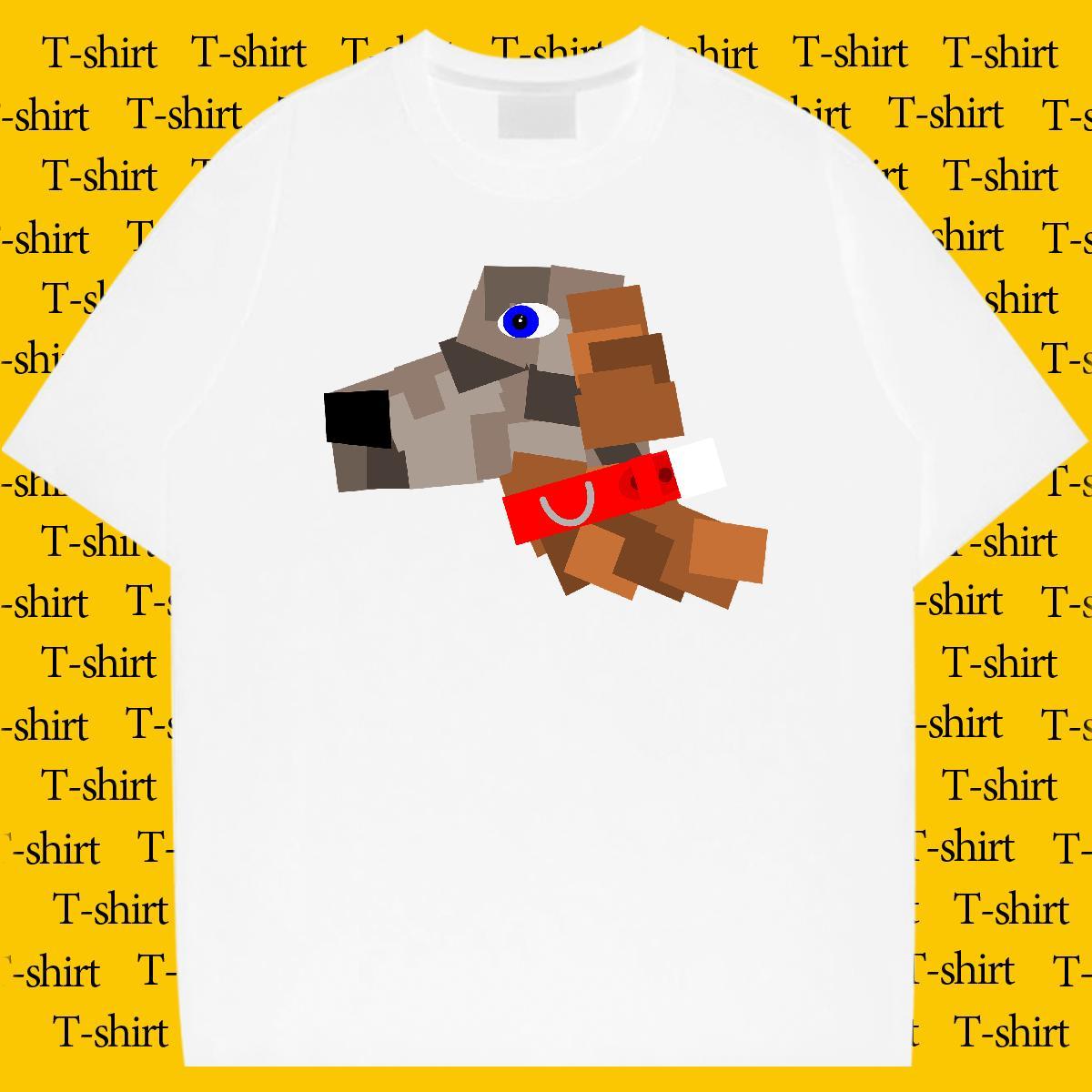 T shirt 100% Cotton 230g dog Casual Daily Wear Breathable Short Sleeve Plus Size Custom Tshirt for Man Woman 2024 Wholesale Tees