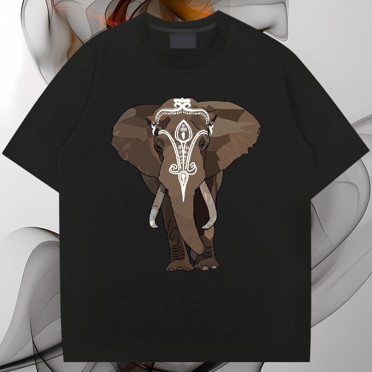 Brand Mens T Shirts 230g Pure Cotton Casual Tee Shirt Breathable Loose Men Clothes T-Shirt Cartoon Print
