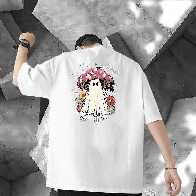 2024 Designer T-Shirts 230g Pure Cotton halloween Outdoor Top Tees Breathable Short Sleeve Brand Men Tshirts Custom Print Plus Size