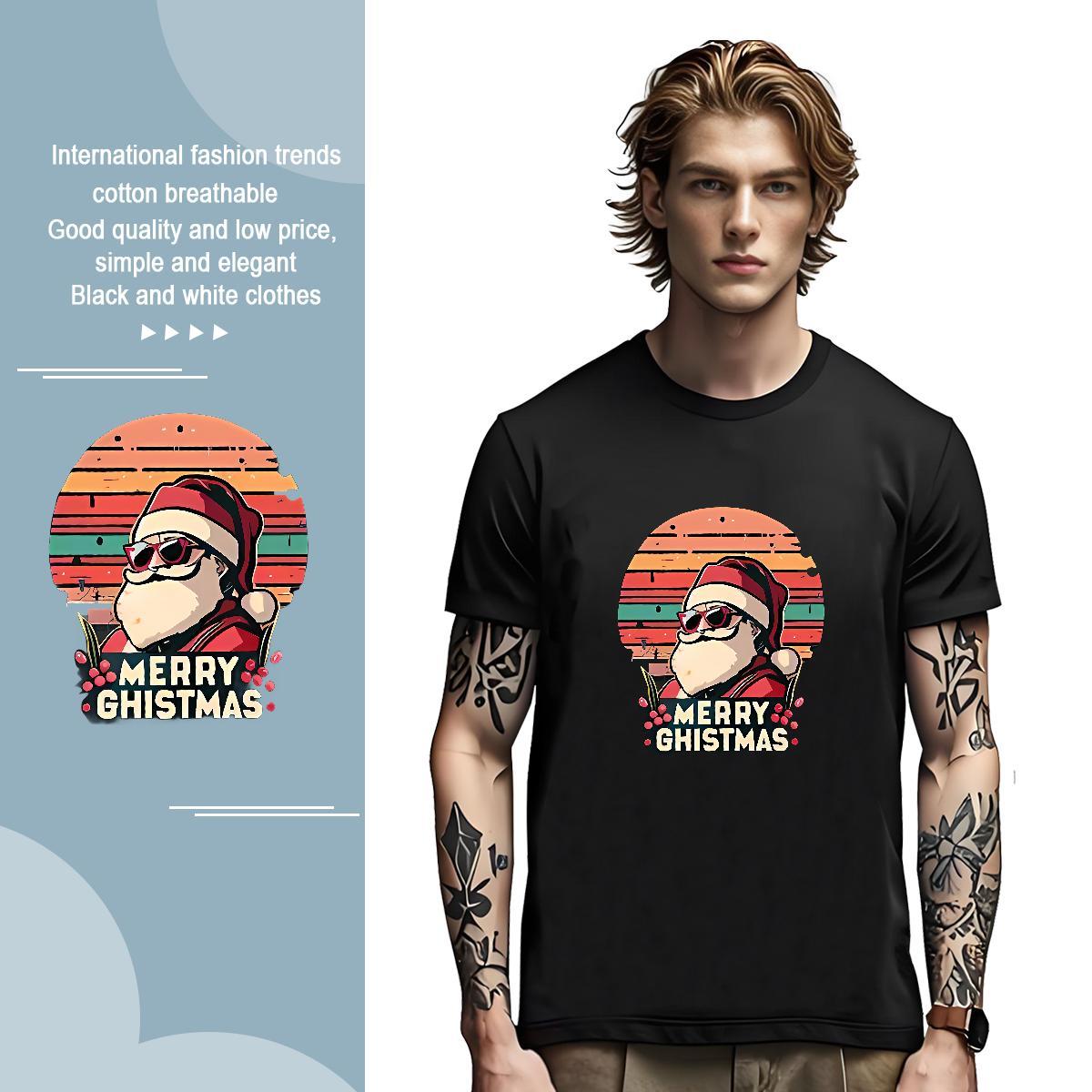 Comfortable Men Tshirts 100% Cotton 230g T-Shirts Spring Summer Breathable Short Sleeve DIY Printed DIY Customized Wear