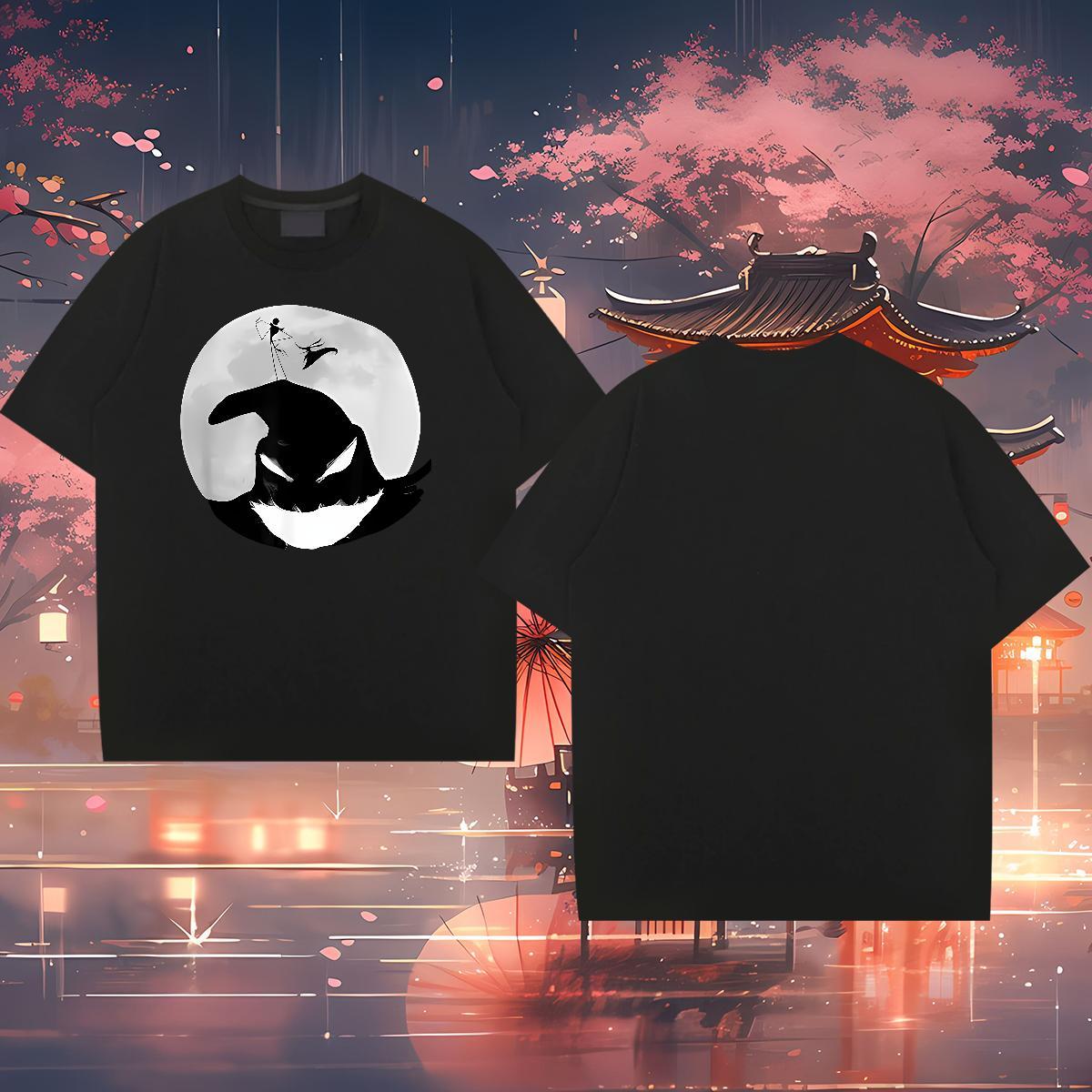 Custom T Shirts Men 230g Pure Cotton halloween Summer Casual Tees Shirts Crew Neck Designer Men Tees Skull