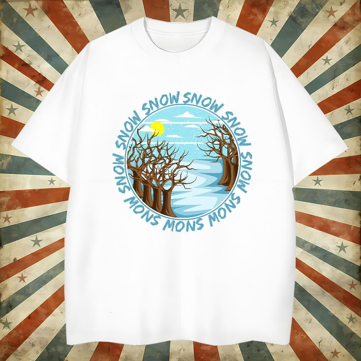 2024 DIY T-Shirts 230g 100% Cotton sea Beach Tshirts Short Sleeve Soft Wholesale Men Tees Custom Print Plus Size