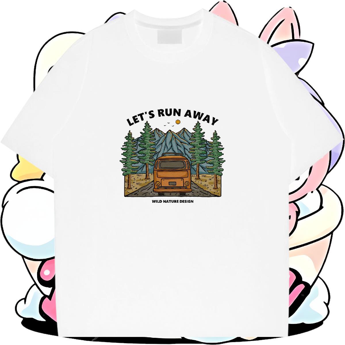 Brand Men Clothes T-Shirt 230g 100% Cotton Hip Hop Street car Anime Pure Cotton Classic T shirt Wear