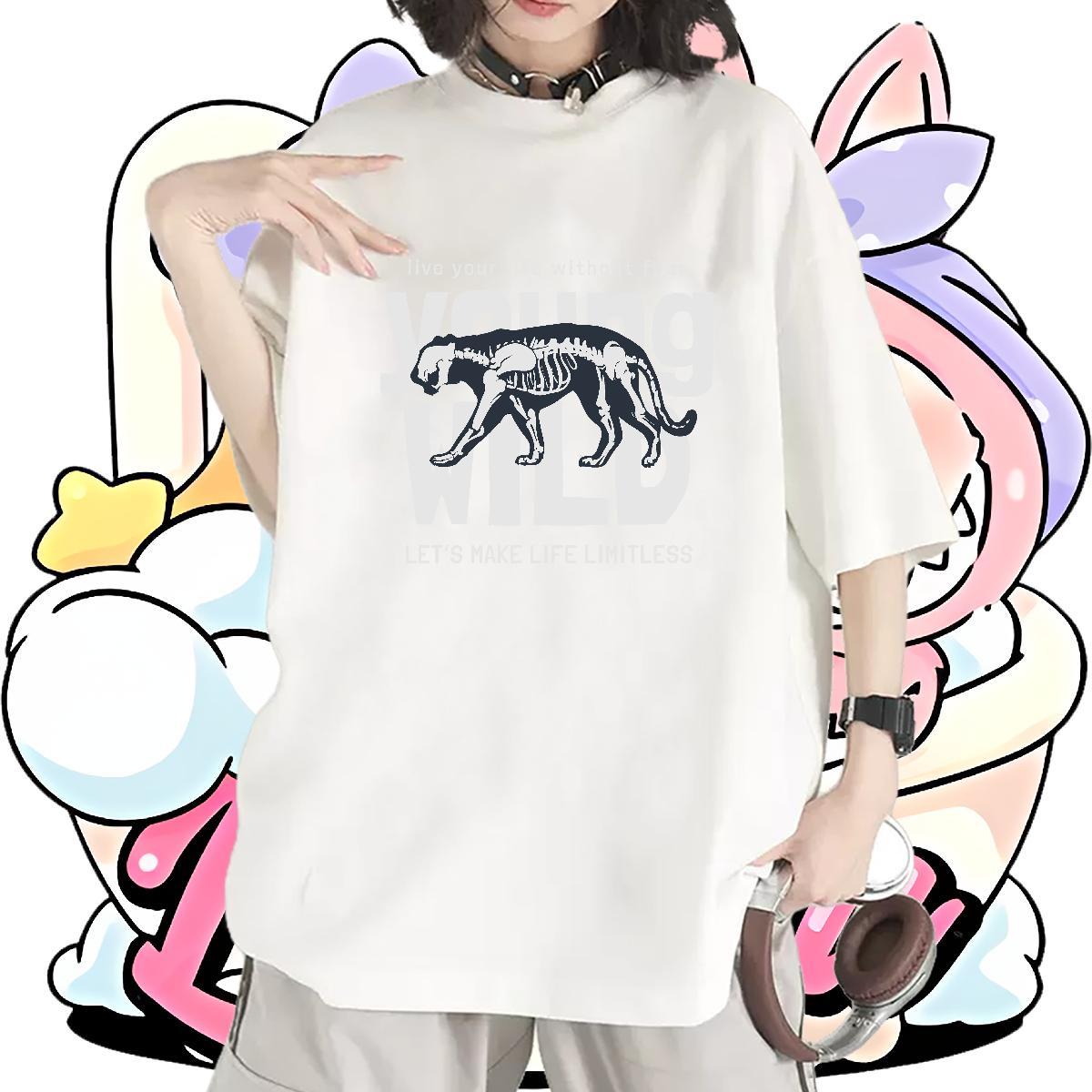 Popular T shirt Breathable Short Sleeve Woman Tshirt Black Oversized Casual Beach 230g Cotton Casual New Top Shirts