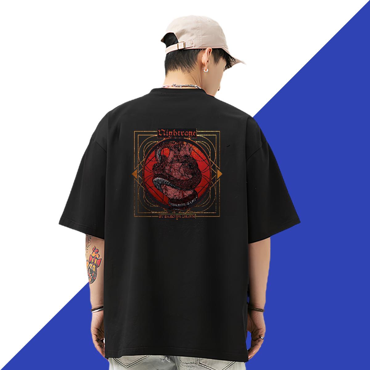2024 Designer T-Shirts 100% Cotton 230g snake Anime Printing Street Tees O Neck Short Sleeves Comfortable Men Tshirts DIY Printed