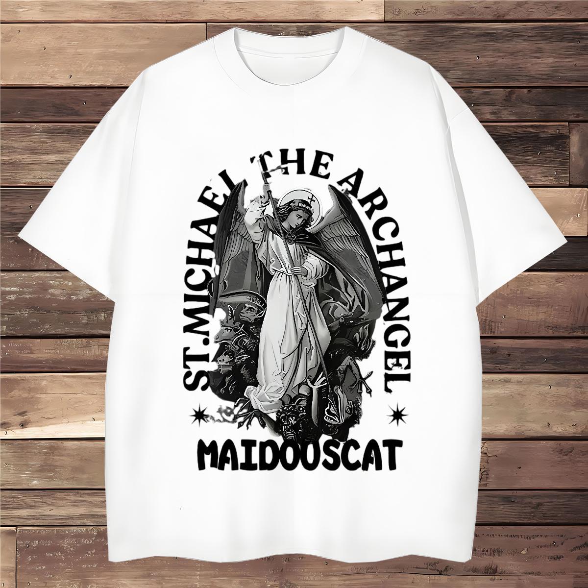 T Shirt For Man 230g Cotton the Statue of Liberty Home Outdoor O-Neck Short Sleeve Plus Size Cartoon Men Tshirts Customized Loose Tops Shirt