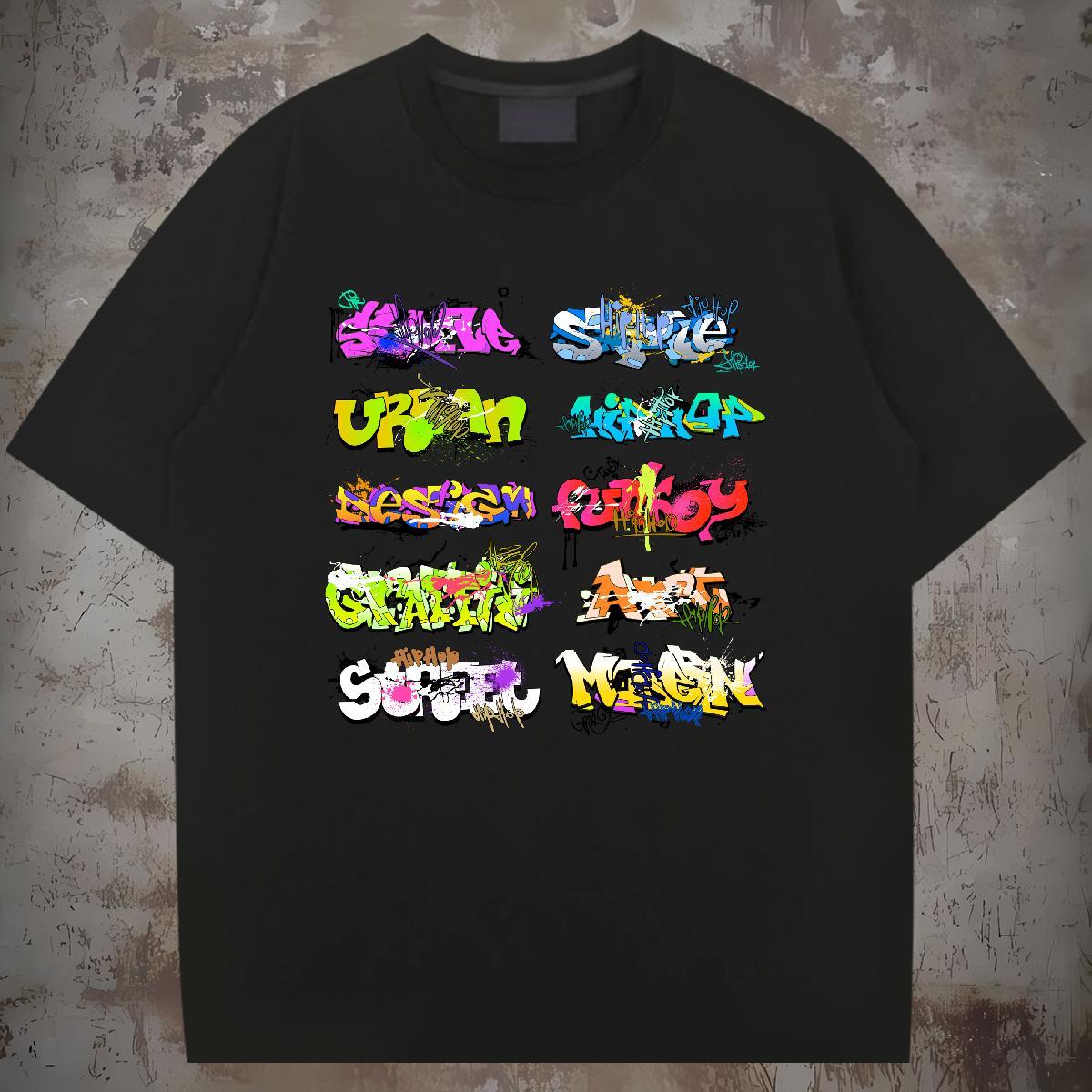 T Shirt For Man 230g 100% Cotton Colorful Beach O Neck Short Sleeves Black White Men Tshirts Wholesale Brand Tees