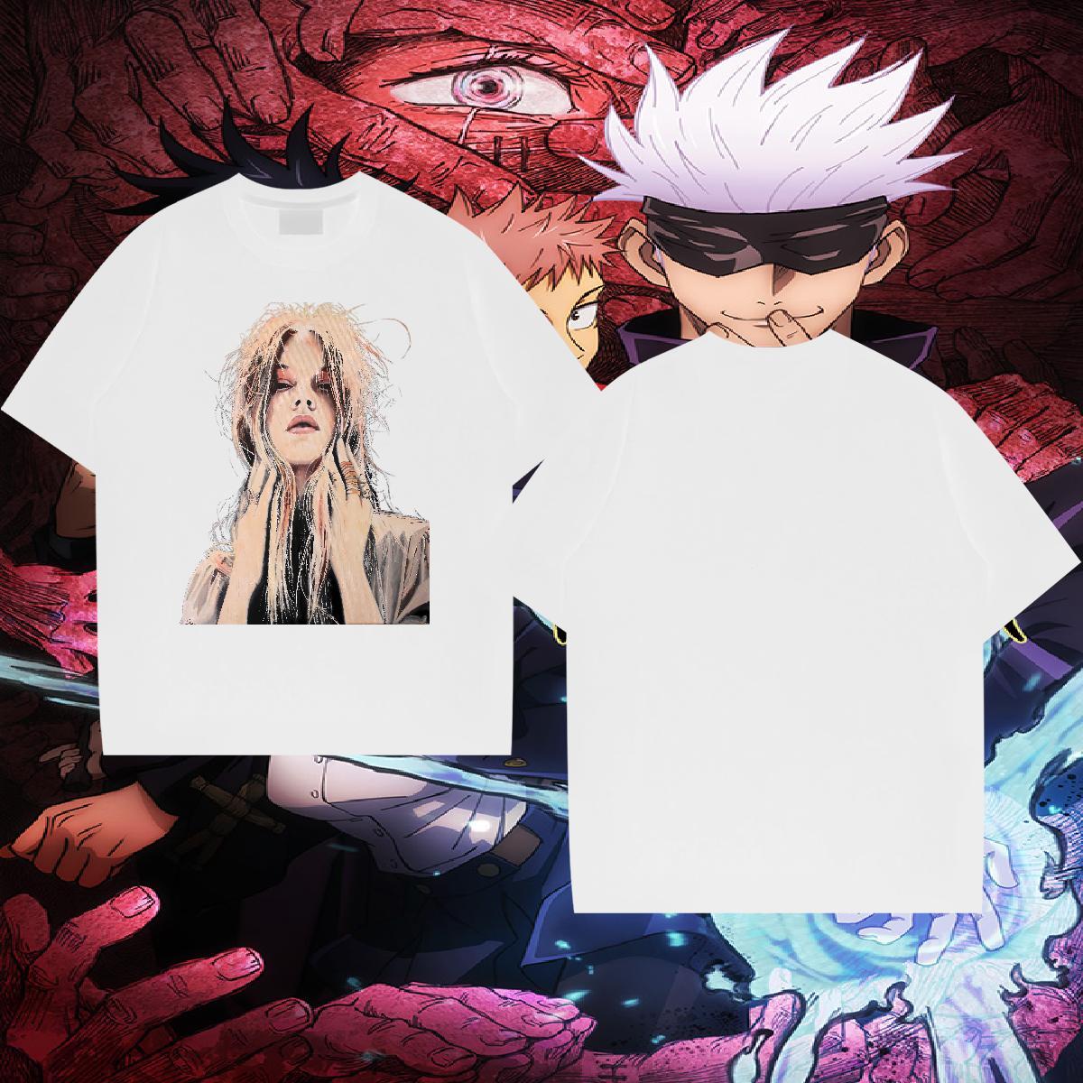 Brand T Shirt For Man face Tops 100% Cotton 230g Street wear Hip Hop Wholesale Skull Breathable Short Sleeve Couples T Shirts