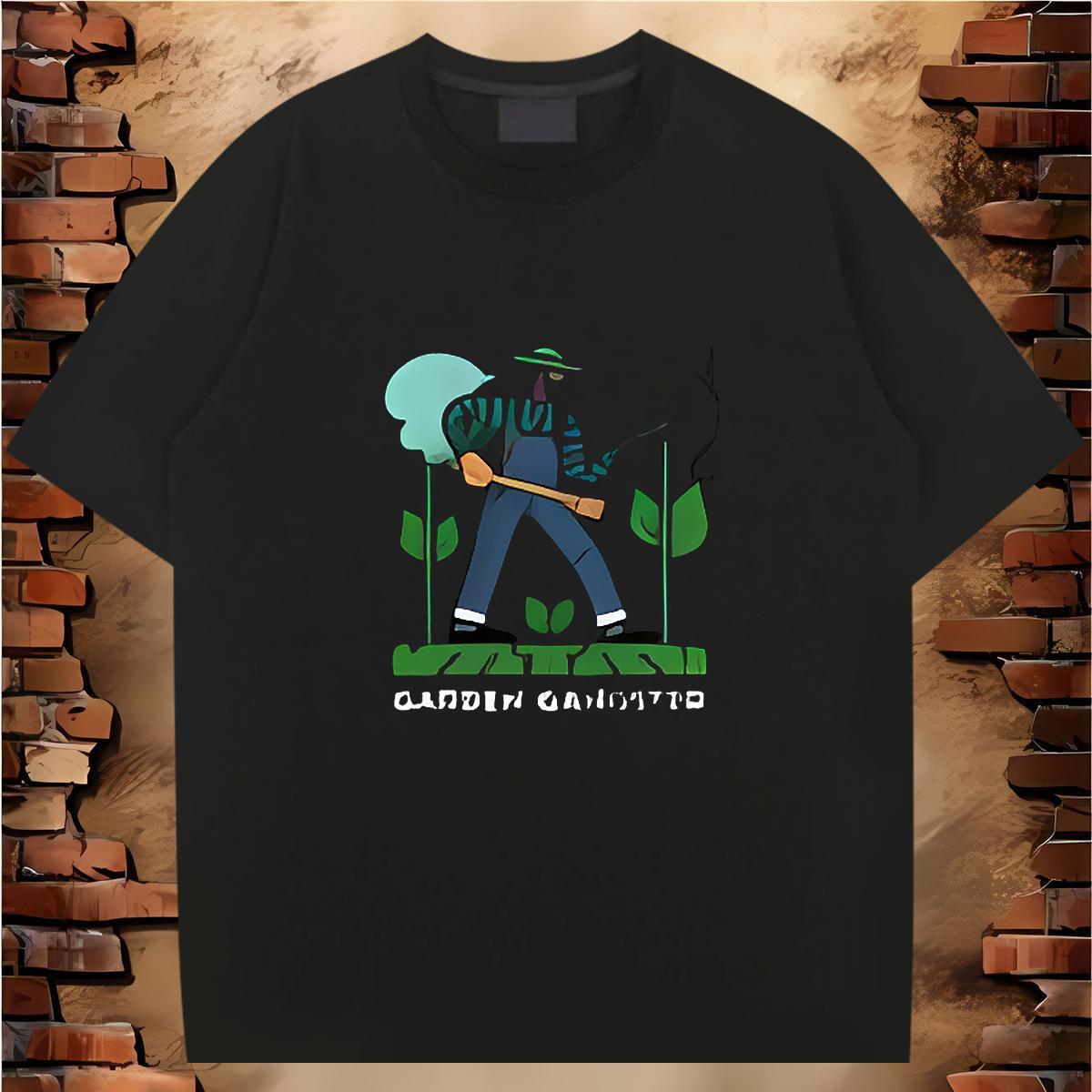 T-Shirts 230g Cotton icon Street Wear O Neck Short Sleeves Graphic Men Tops Tees Designer Fashion Loose Fit Polos