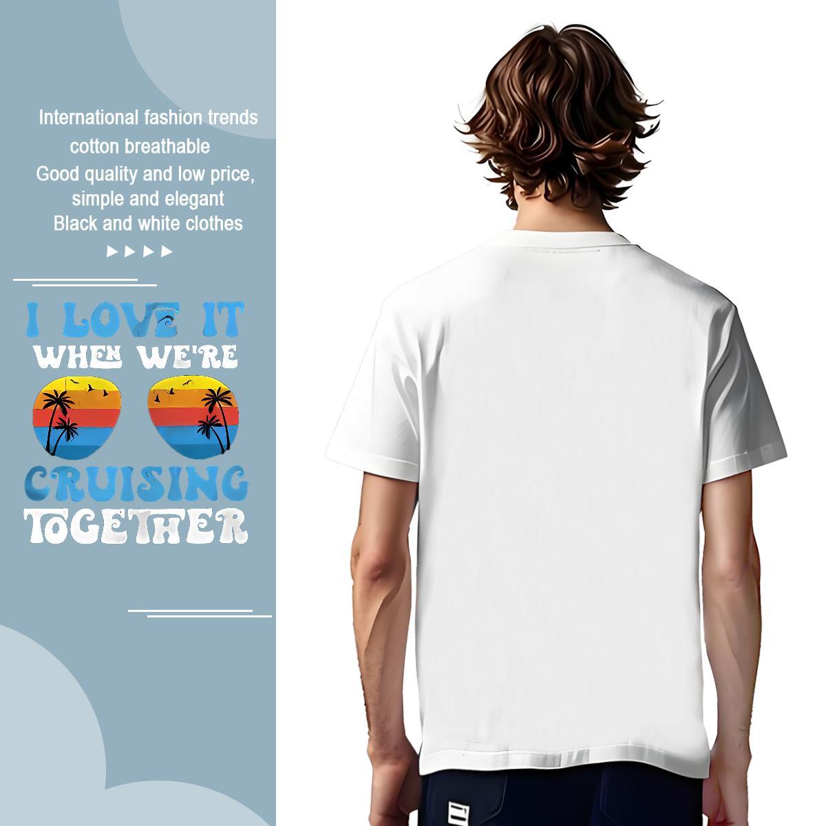 T shirt 100% Cotton 230g letter Casual Daily Wear Breathable Crew Neck Oversized 4XL Men Tees Wholesale Cool Top Tees