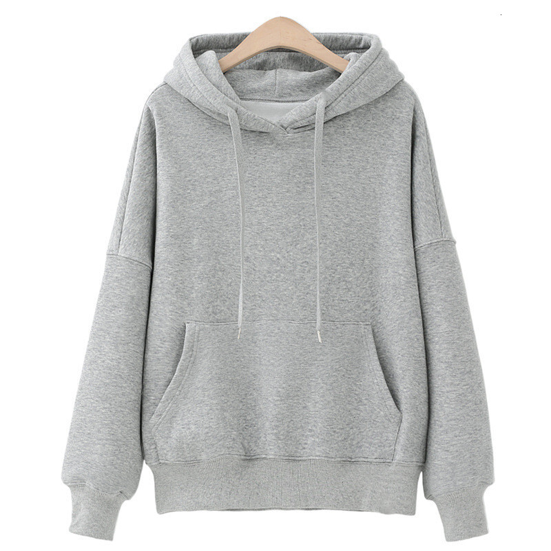 New autumn winter loose and plush thick hooded sweatshirt female students, Korean version couples, class clothes, top for women, outerwear