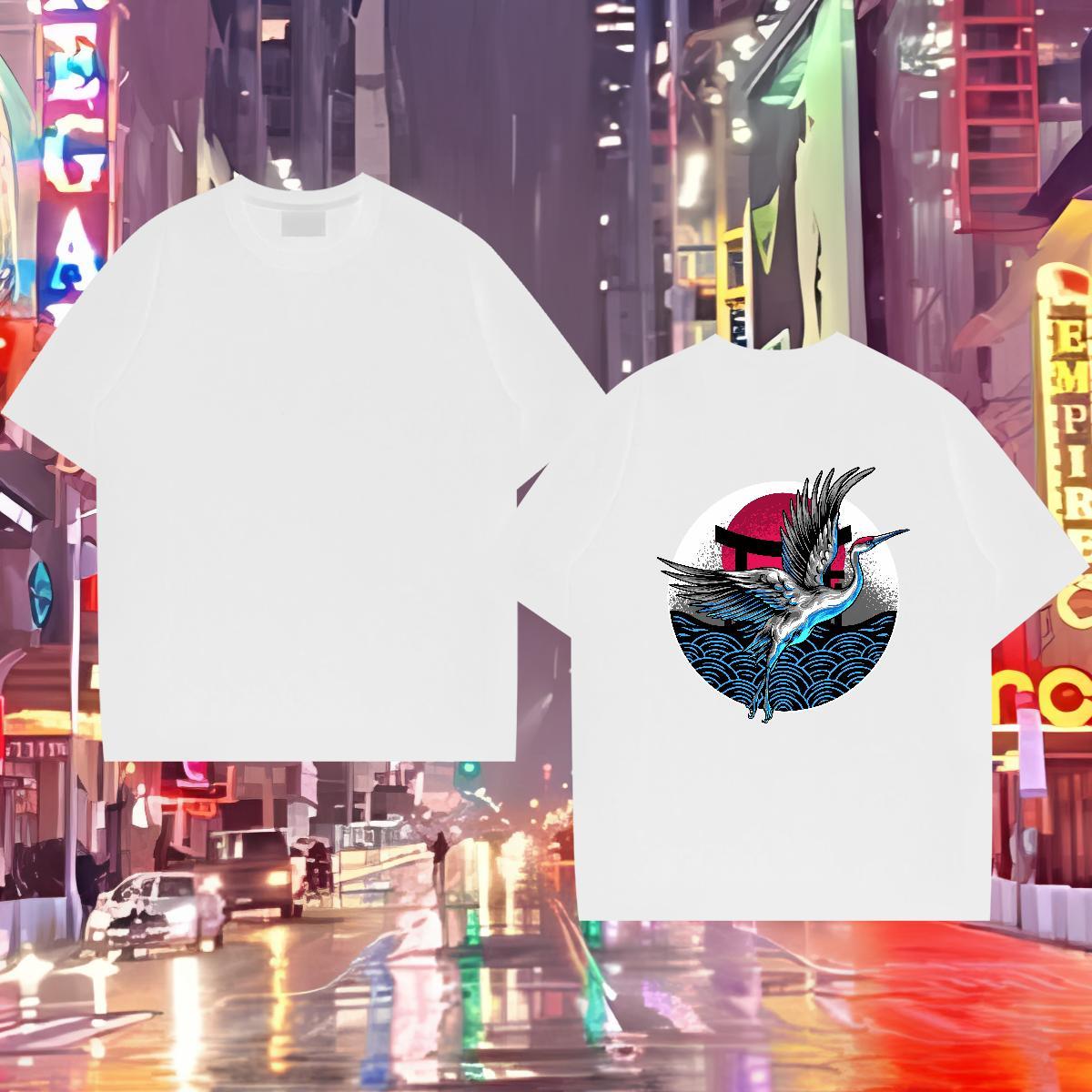 2024 T Shirts Men 230g Pure Cotton eagle Casual Daily Wear Polos Breathable Short Sleeve Designer Couples T Shirts Plus Size Custom