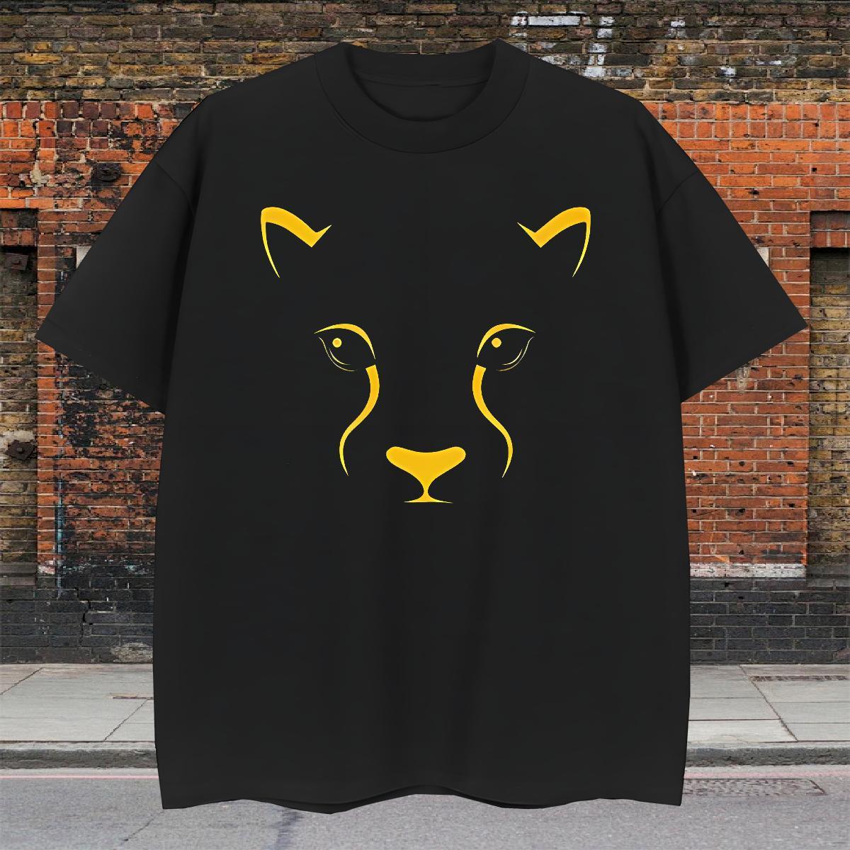 Factory Direct T Shirt For Man 230g Cotton colored drawing Hip Hop Tees Shirts Breathable Crew Neck Brand Tshirts Asian Size